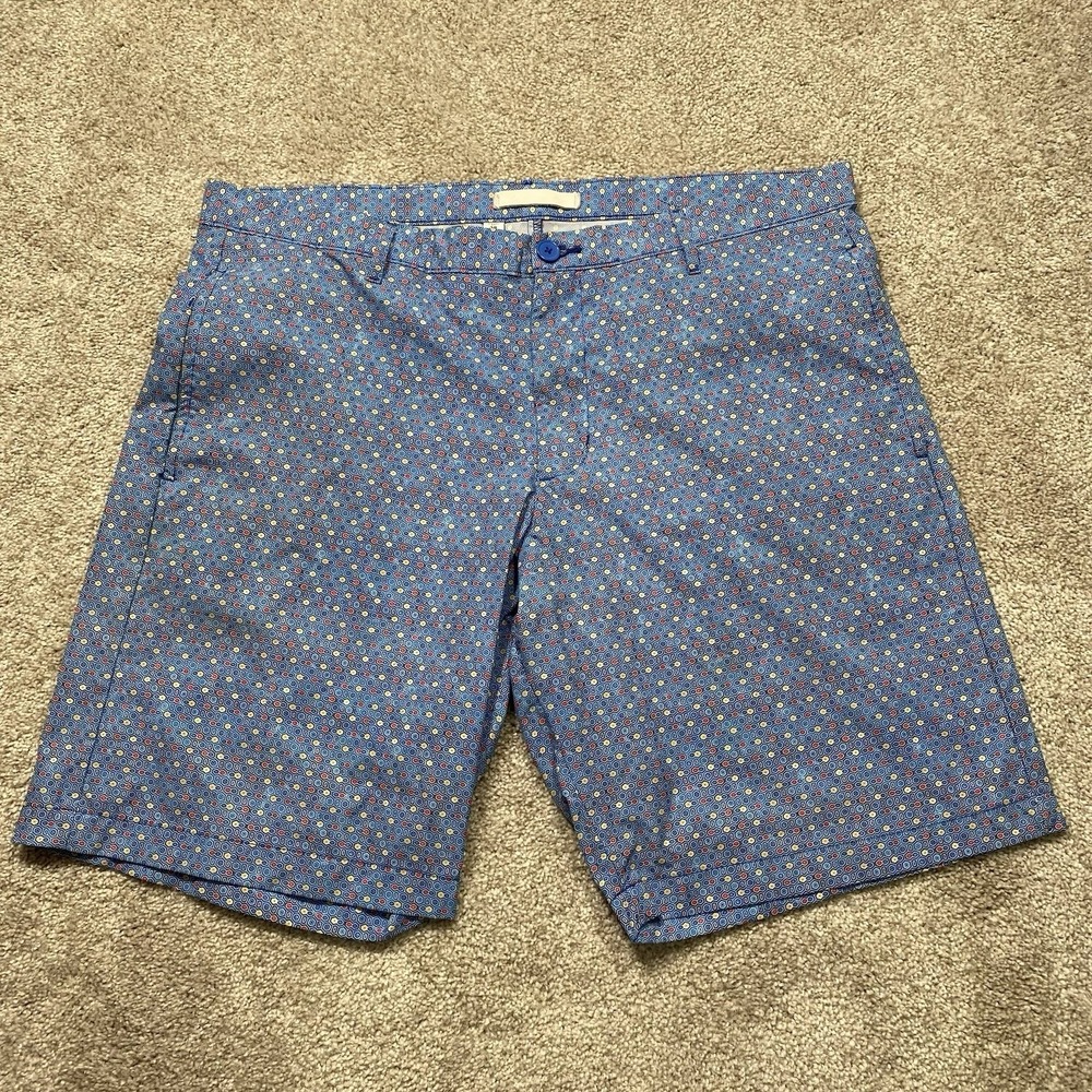 Robert Graham Abstract Geometric Loud Golf Chino Stretch Casual Shorts Mens 38